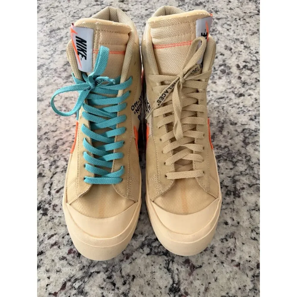 Nike Blazer Mid Off-White All Hallow's Eve AA3832-700 Size 14M